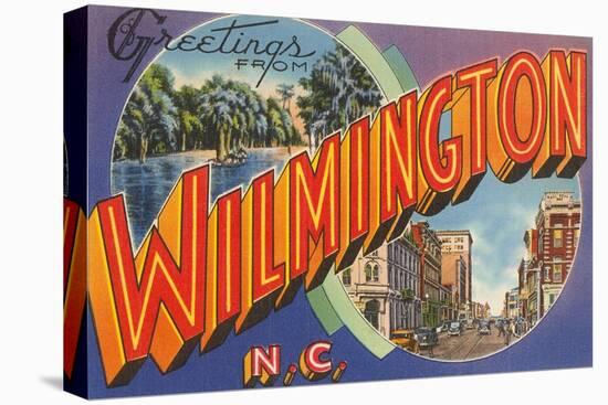 Greetings from Wilmington, North Carolina-null-Stretched Canvas