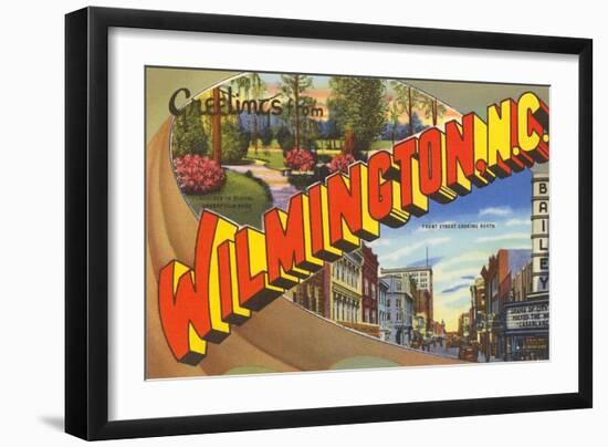 Greetings from Wilmington, North Carolina-null-Framed Art Print