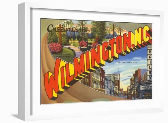 Greetings from Wilmington, North Carolina-null-Framed Art Print