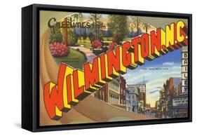 Greetings from Wilmington, North Carolina-null-Framed Stretched Canvas