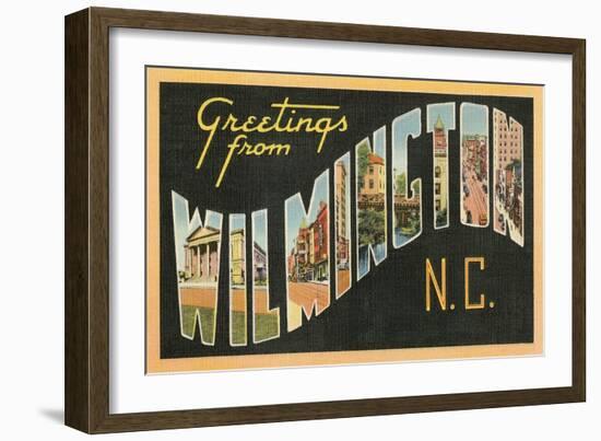 Greetings from Wilmington, North Carolina-null-Framed Art Print