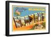 Greetings from Wilmington-null-Framed Art Print