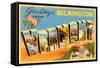 Greetings from Wilmington-null-Framed Stretched Canvas