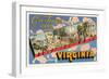 Greetings from Winchester, Virginia-null-Framed Art Print