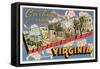 Greetings from Winchester, Virginia-null-Framed Stretched Canvas