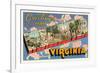 Greetings from Winchester, Virginia-null-Framed Premium Giclee Print