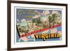 Greetings from Winchester, Virginia-null-Framed Premium Giclee Print