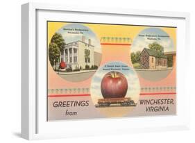 Greetings from Winchester, Virginia-null-Framed Art Print