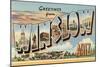 Greetings from Winslow, Arizona-null-Mounted Art Print