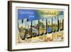 Greetings from Woodstock, Vermont-null-Framed Art Print