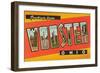 Greetings from Wooster, Ohio-null-Framed Art Print