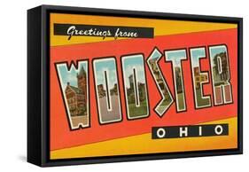 Greetings from Wooster, Ohio-null-Framed Stretched Canvas