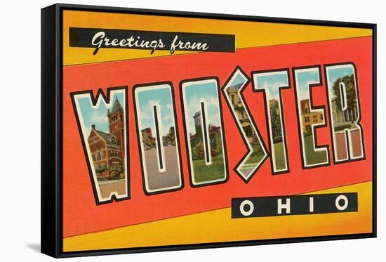 Greetings from Wooster, Ohio-null-Framed Stretched Canvas