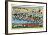 Greetings from Wyoming of the Old West-null-Framed Art Print