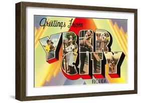 Greetings from Ybor City, Florida-null-Framed Art Print