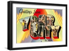 Greetings from Ybor City, Florida-null-Framed Art Print