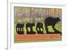 Greetings from Yellowstone National Park, Bears-null-Framed Premium Giclee Print