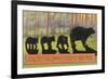 Greetings from Yellowstone National Park, Bears-null-Framed Premium Giclee Print