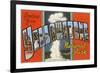 Greetings from Yellowstone National Park-null-Framed Giclee Print