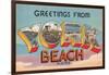 Greetings from York Beach, Maine-null-Framed Art Print