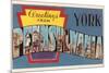 Greetings from York, Pennsylvania-null-Mounted Art Print