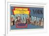 Greetings from York, Pennsylvania-null-Framed Premium Giclee Print