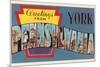 Greetings from York, Pennsylvania-null-Mounted Premium Giclee Print