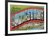 Greetings from Youngstown, Ohio-null-Framed Premium Giclee Print