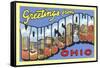 Greetings from Youngstown, Ohio-null-Framed Stretched Canvas