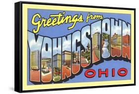 Greetings from Youngstown, Ohio-null-Framed Stretched Canvas