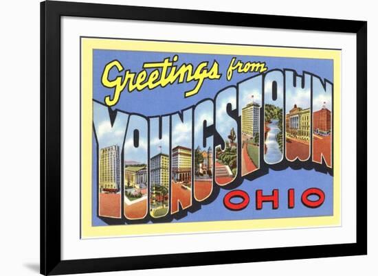 Greetings from Youngstown, Ohio-null-Framed Art Print