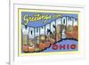 Greetings from Youngstown, Ohio-null-Framed Premium Giclee Print