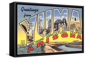 Greetings from Yuma, Arizona-null-Framed Stretched Canvas