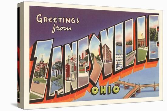 Greetings from Zanesville, Ohio-null-Stretched Canvas
