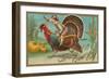 Greetings, Jockey Boy Riding Turkey-null-Framed Art Print