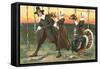 Greetings, Pilgrims Carrying Food-null-Framed Stretched Canvas