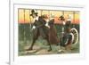 Greetings, Pilgrims Carrying Food-null-Framed Premium Giclee Print