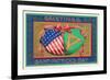 Greetings, St. Patrick's Day, American Shield-null-Framed Premium Giclee Print