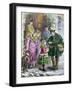 Greetings, Victorian Print, Hand Coloured by Pat Scott-null-Framed Giclee Print