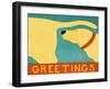 Greetings Yellow-Stephen Huneck-Framed Giclee Print