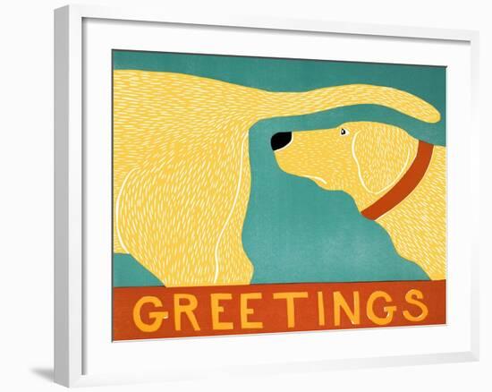 Greetings Yellow-Stephen Huneck-Framed Giclee Print