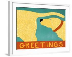 Greetings Yellow-Stephen Huneck-Framed Giclee Print