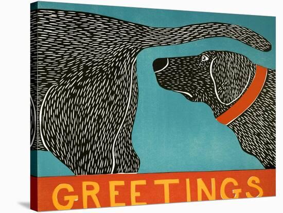 Greetings-Stephen Huneck-Stretched Canvas