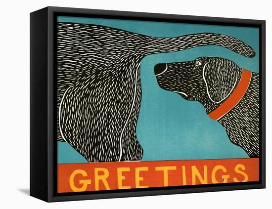 Greetings-Stephen Huneck-Framed Stretched Canvas