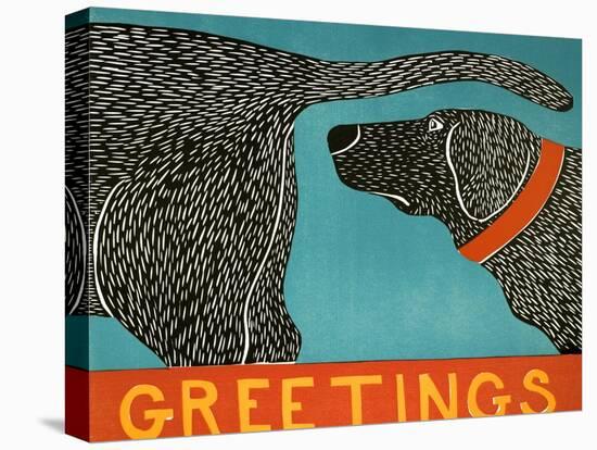 Greetings-Stephen Huneck-Stretched Canvas