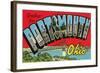 Greetngs from Portsmouth, Ohio-null-Framed Art Print