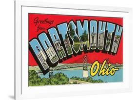 Greetngs from Portsmouth, Ohio-null-Framed Art Print