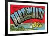 Greetngs from Portsmouth, Ohio-null-Framed Art Print