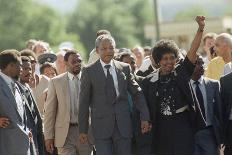 Nelson Mandela and Winnie Mandela-Greg English-Stretched Canvas