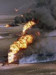 1991 Gulf War Oil Fires-Greg Gibson-Stretched Canvas